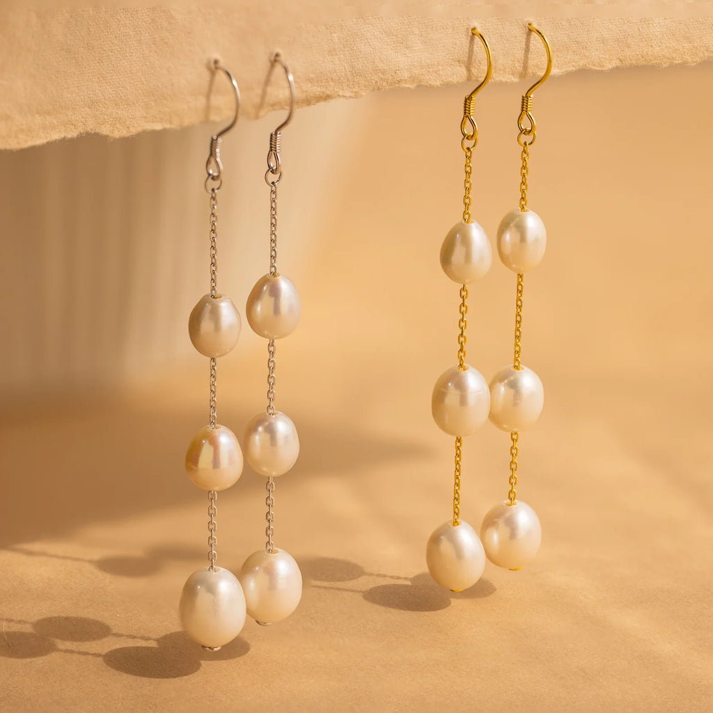 Pearl Cascade Earrings