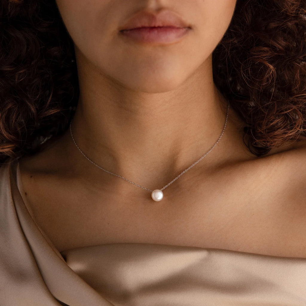 Luna Marina Pearl Necklace