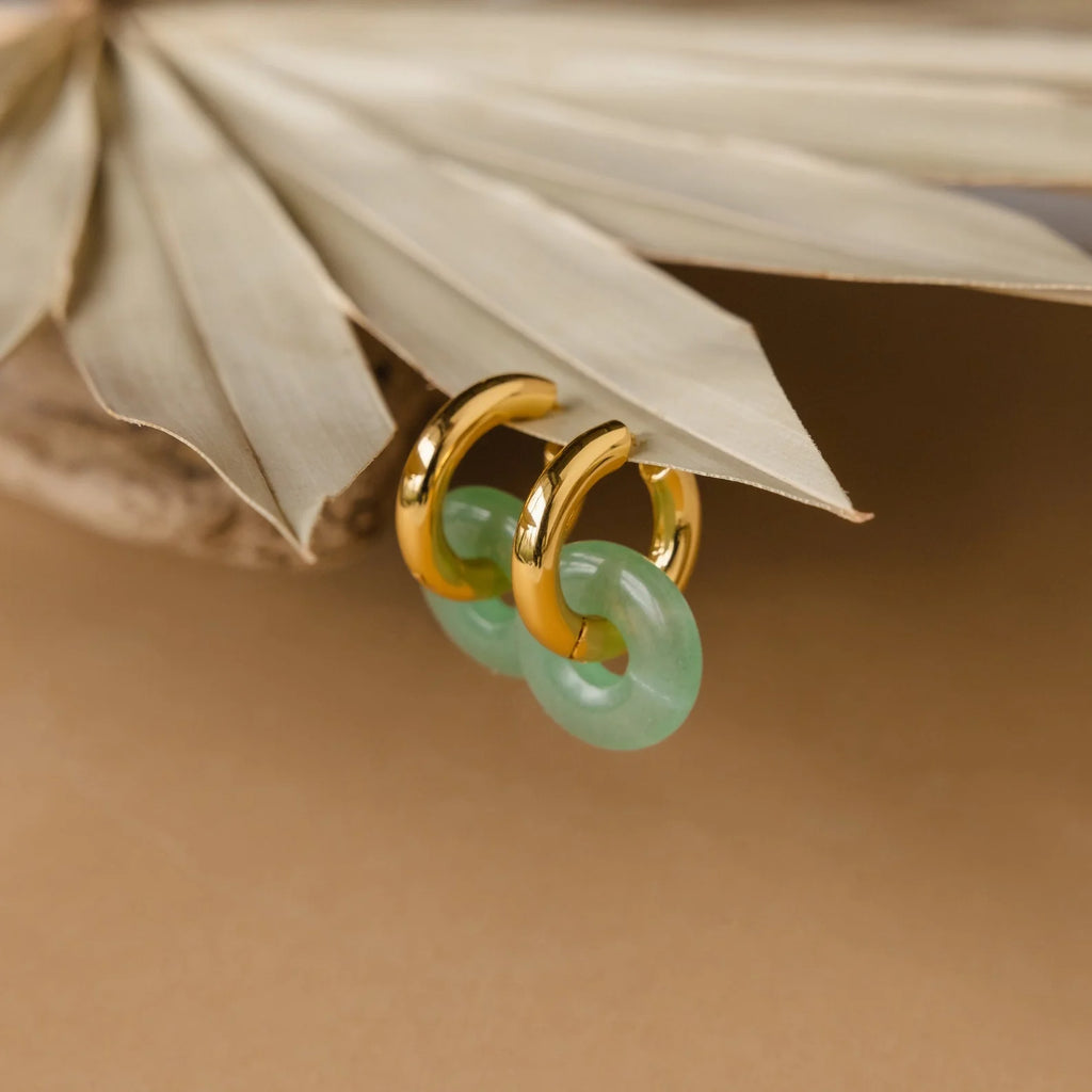 Virelle Duo Jade Hoops