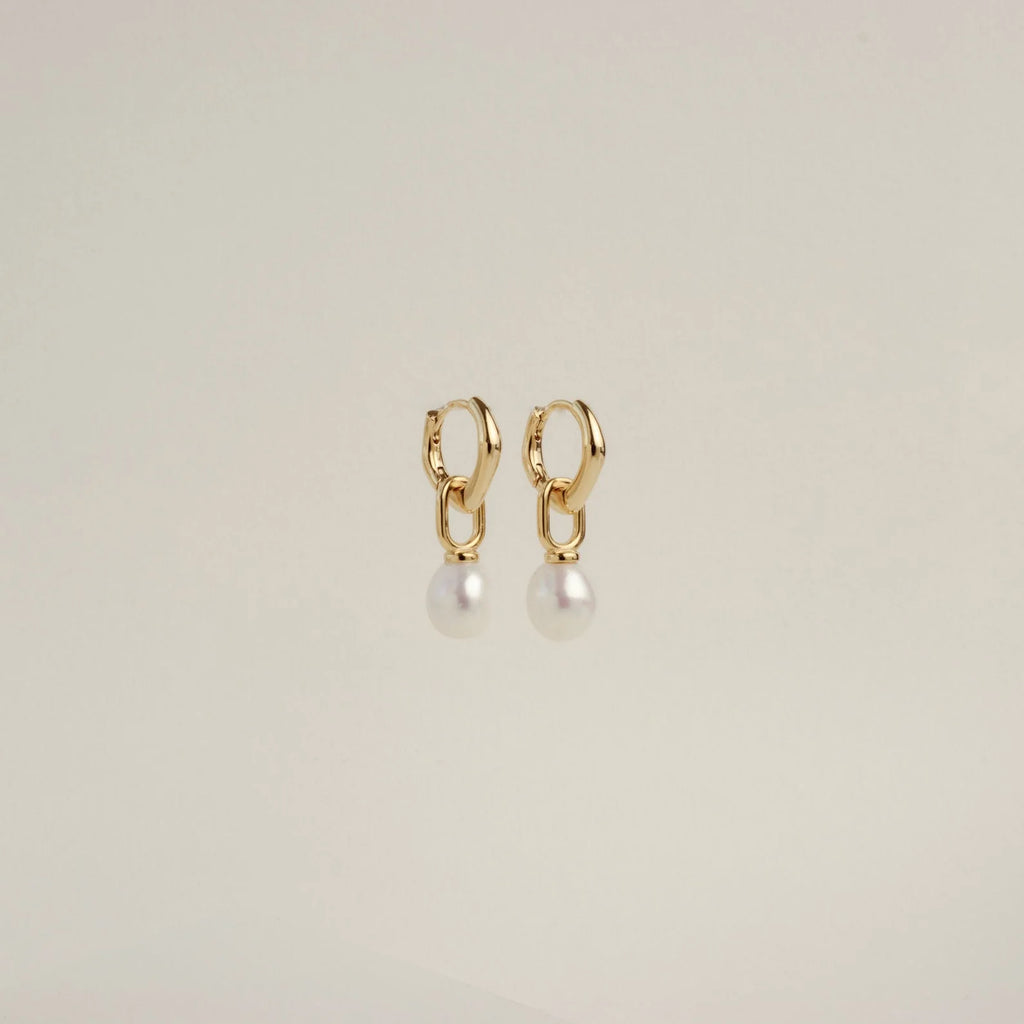 Hazel Pearl Hoops