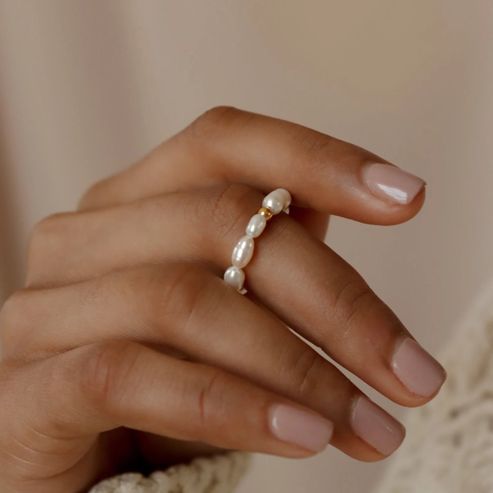 Coral Veil Ring