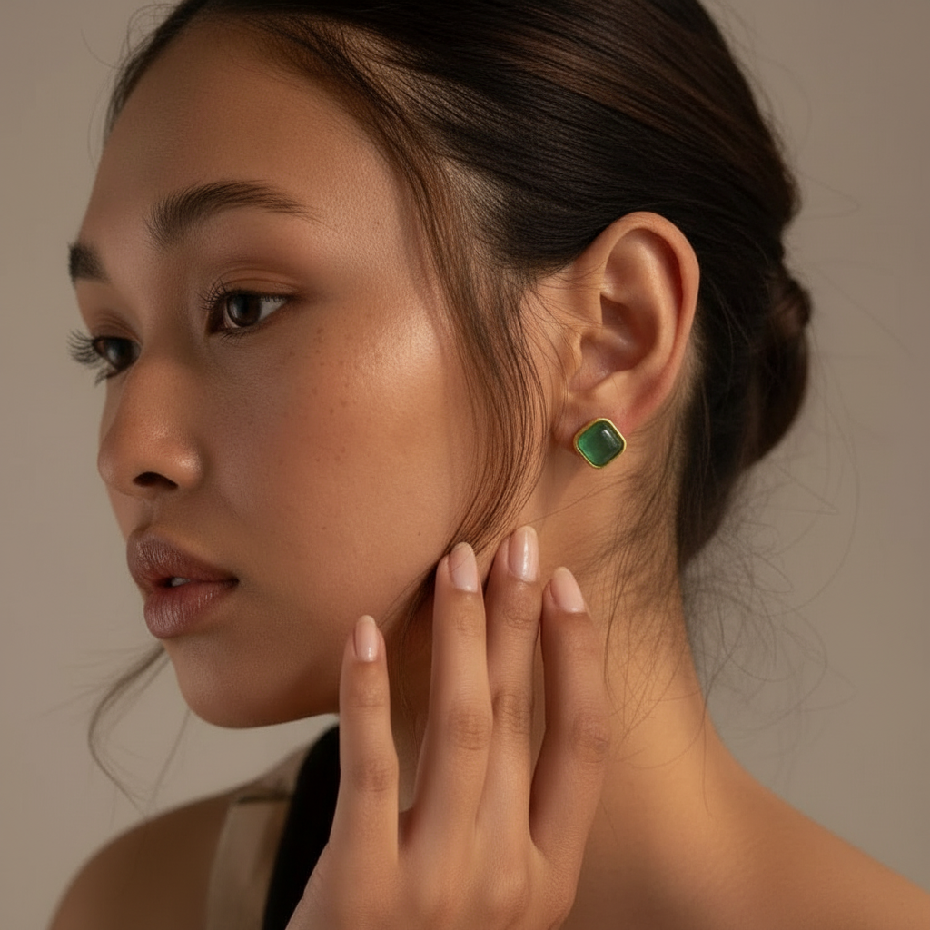 Serelle Jade Studs