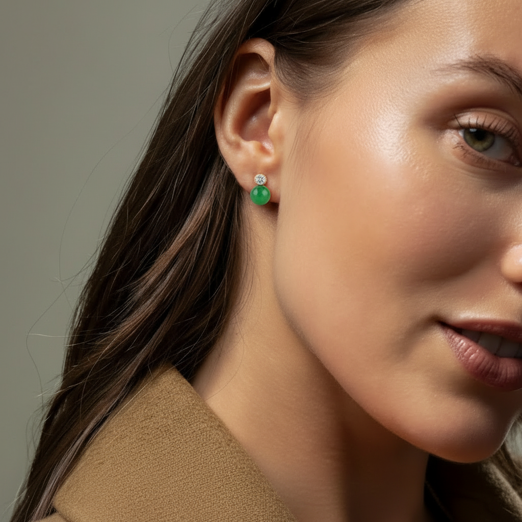 Avelune Jade Studs