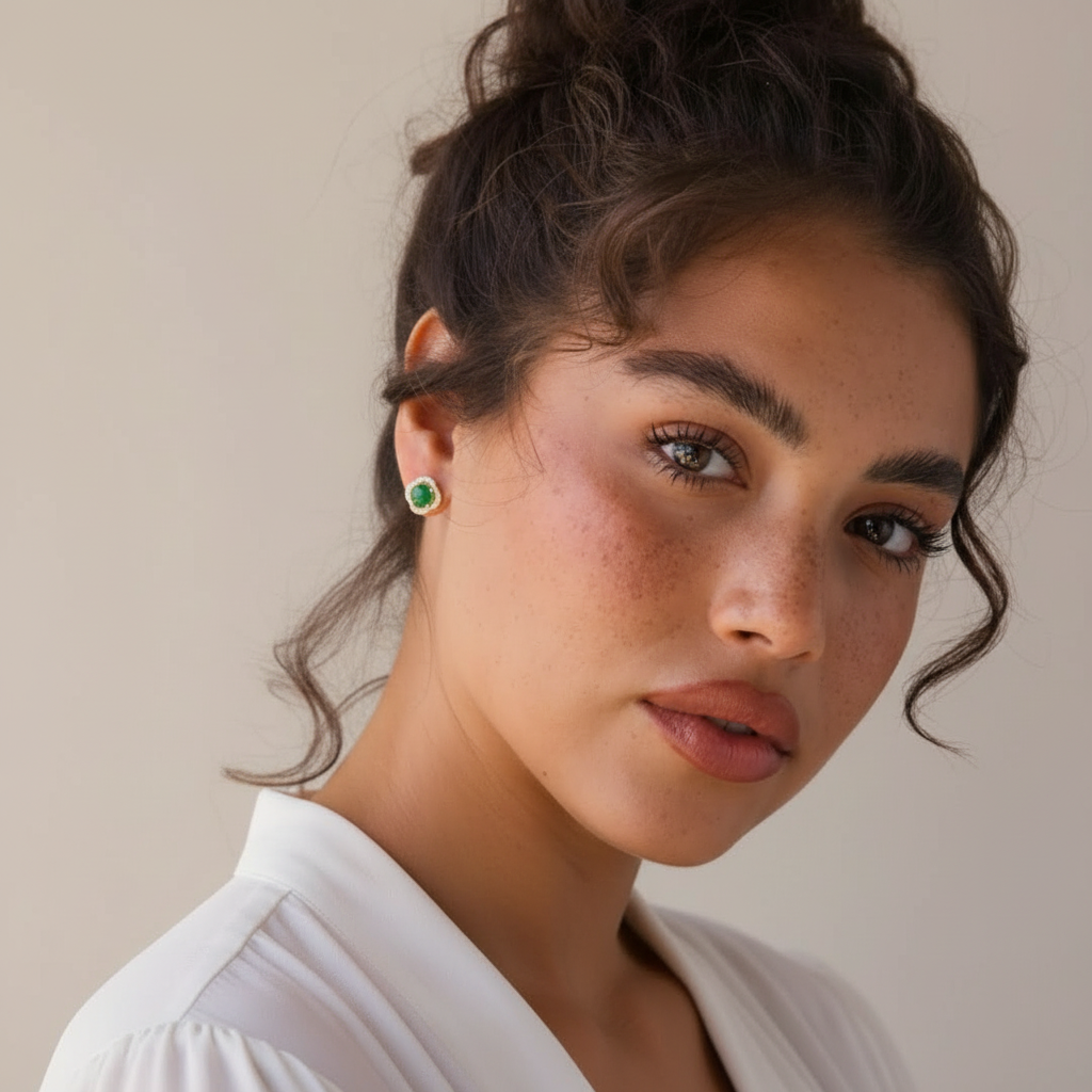 Seravelle Jade Studs