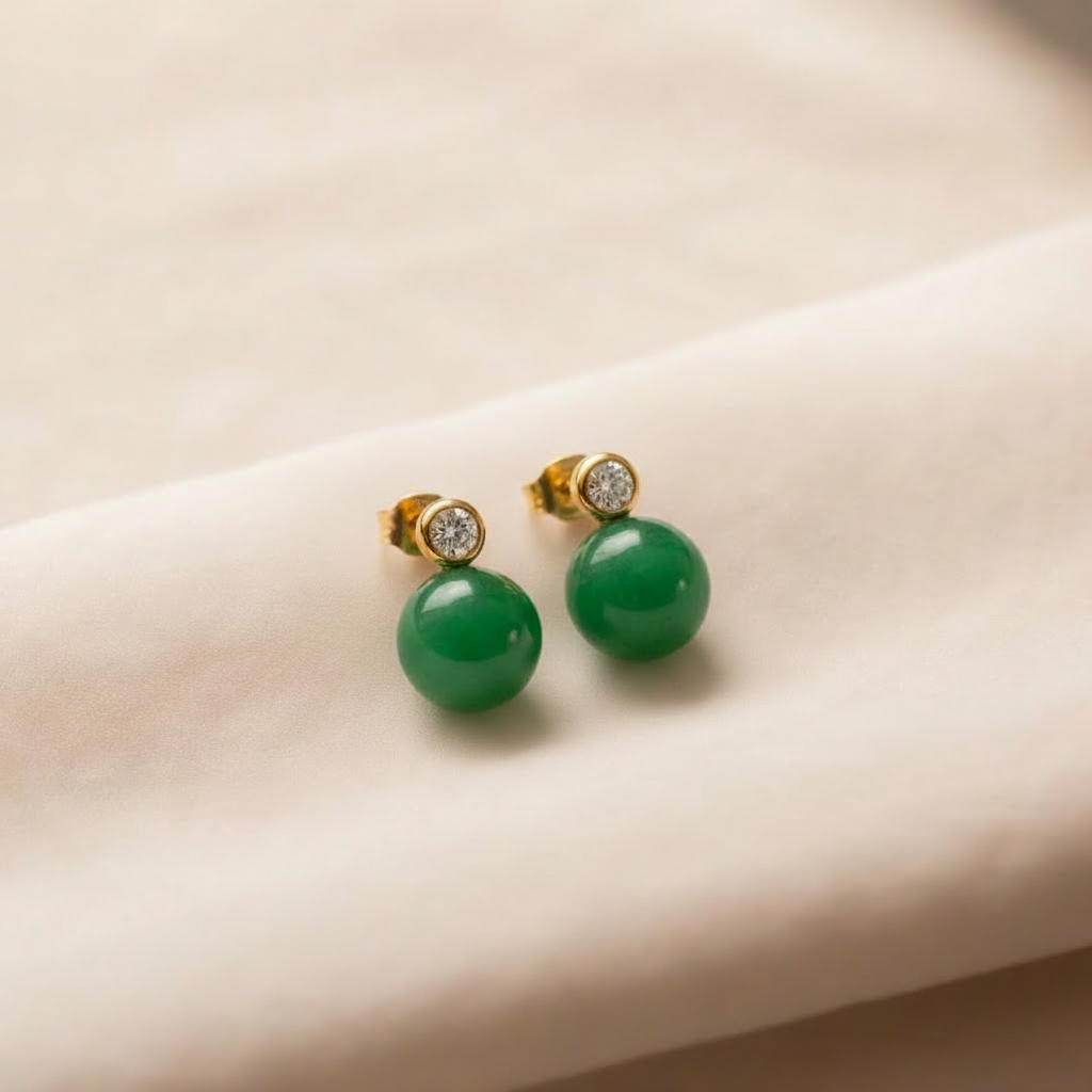 Avelune Jade Studs