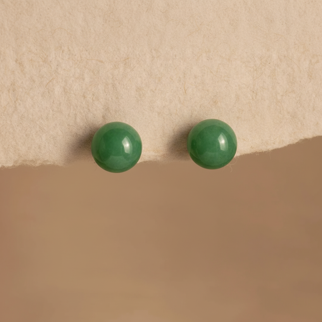 Luzara Jade Studs